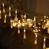 Solar Powered Waterdrop Lights
